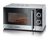 SEVERIN 2-in-1 Mikrowelle mit Grill 700 W, Grillofen mit 9 Automatikprogrammen, Mikrowelle mit...