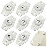 Selbstklebende Rollen, Mini-Räder, 360-Grad-Rotation, Kleberolle mit Kugellager, 8 Stück (Lila)