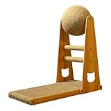 Vertikale Kratzbrett: Kratzbrett in L-Form, strapazierfähiger Sisalball, tragbar, kratzfeste...