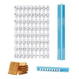 72er-Pack alphanumerisches Keksstempel-Set, Silikon-Buchstabenstempel, Keksstempel, Zahlenstempel,...