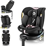 LIONELO NAVY i-Size Drehbarer 360o Kindersitz, 40-150 cm, Gruppe 0+1 2 3, vorwärts- und...