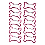Duyeuau 10 Stück Knochenförmige Aluminium-Karabiner, Rucksäcke, Schlüsselanhänger,...