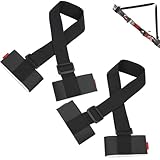 2 Pack Ski Carrier Strap, Verstellbare Schulter Carrier Lash Griff Riemen mit Gepolstertem...