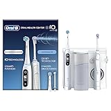 Oral-B Oral Health Center Munddusche mit Oxyjet-Technologie für Zahnreinigung, 2 Ersatzdüsen & iO...