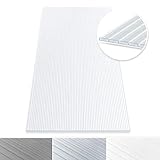 Floordirekt Hohlkammerplatte - Stegplatten Doppelstegplatten aus Polycarbonat - Hohlkammerplatten...