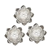 Holibanna 3 Stück DREI Lotus Räucherstäbchenhalter mit Auffangschale Eleganter Antiker...