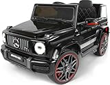 Playhouse Kinder Elektroauto Mercedes G63 AMG 90 Watt, Ledersitz, 4 Stoßdämpfer, Eva Räder, 12V...