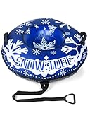 Abahub Aufblasbare Schlitten mit Canvas Abdeckung Snow Tube Reifen Schlitten Reifenschlitten mit...