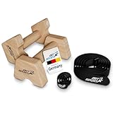 ArtSport Liegestützgriffe aus Holz M - Calisthenics, Parallettes, Liegestütz Barren, Indoor &...