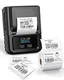 Phomemo Etikettendrucker - M120 Thermo Etikettiergerät Bluetooth Mini Wireless Labeldrucker für...