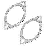 Wjelet 2 Stück 2,5 Zoll Auspuffdichtung Auspuffflanschdichtung，2 Flanschdichtung Auspuff Dichtung...