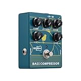 Kavolet Kompressor-Effektpedal für E-Bassgitarre, Kompressor-Gitarrenpedal, Bassverstärker-Pedal,...