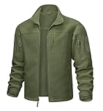 MAGCOMSEN Herren Winter Outdoorjacke Military Übergangsjacke mit Multi Taschen Herren Full Zip...