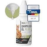 ReaVET Ohrmilbenöl Plus 25ml sofort wirksames Mittel für Katzen – gegen Ohrmilben mit Kamille...