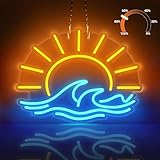 Sunrise Waves Neonschild LED Leuchtschilder Schlafzimmer Neonschilder Wanddekoration,USB-angetrieben...