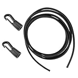 Anneome Elastisches Spanngummi mit Haken Stoßdämpfendes Festmacherseil für Kajak Zelt Camping...