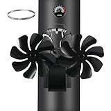 HAWCAFU Kaminventilator Magnetisch 3-in-1, Ofenventilator Kamin Ventilator Ohne Strom, Kaminlüfter...