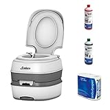 Enders Campingtoilette Starter-Set - Kleine Outdoor Campingtoilette inkl. Sanitärflüssigkeit und...