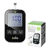 Adia Diabetes-Set, Messeinheit mg, mit 60 Blutzuckerteststreifen, Stechhilfe und 10 Lanzetten zur...