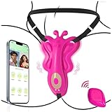 Butterfly Vibration für Frauen Klitoris, Strapon Sex Spielzeug für die Frau, Vibrator mit...