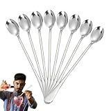 Long Spoon, Iced Tea Spoons Set, 7.48x1.3 inches, Stainless Steel Reusable Elegant Bar Drink...