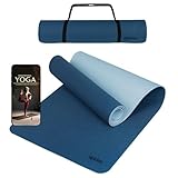 ALPIDEX Yogamatte rutschfest 190 x 61 x 0.6 cm | 190 x 90 x 0.6 cm E-Book Phthalatfreie Fitness TPE...