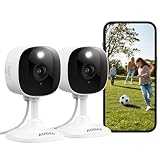 AOQEE 2K Überwachungskamera Aussen/Innen - Kamera Überwachung Aussen, WLAN Kamera Indoor/Outdoor...