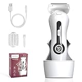 Rasierer Damen Elektrisch, Frauen Elektrorasierer mit LED Licht, Ladyshaver Damenrasierer...