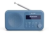 SHARP DR-P420(BL) Tokyo Tragbares Digitalradio – Bluetooth 5.0, DAB+/FM, kompakt,...