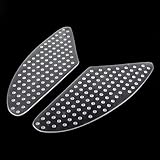 QIUMING Motorräder Tank Gummi Schutz Aufkleber Universal Motorcycle Side Gas Knee Grip Protection...