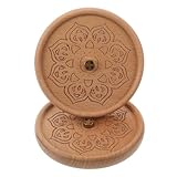 WRITWAA 2-teiliger Räucherbrenner aus Holz: Minimalistisches Lotus-Räuchergefäß aus Holz für...
