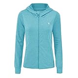 donhobo Damen Langarm Fitness Laufjacke voll Reißverschluss Sportjacke Leichte Atmungsaktiv...