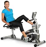 Exerpeutic 900XL Recumbent Bike/Liege-Heimtrainer mit Magnetbremse, Pulsmessung, extra hohem...