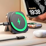 LISEN für Ladestation Apple Watch Und iPhone,Magsafe Ladegerät für iPhone 16 Pro Max/15/14/13/12...