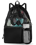 BROTOU Schwimmen Tasche, Schwimmtasche Mesh-Rucksack mit Kordelzug, Strandrucksack Turnbeutel...