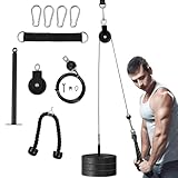 Fitness Latzug Gym Set Kabelzug Fitness Unterarmtrainer Arm-Krafttraining Trizeps Seil Gewicht...