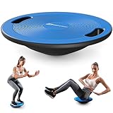 Hop-Sport Balance Board aus Kunststoff - 150 kg Belastbarkeit, rutschfestes Wackelbrett mit Griffen,...