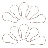 HOLIDYOYO 20 Stück Metall Duschvorhanghaken Roségold Wiederverwendbare Gardinenhalterhaken für...