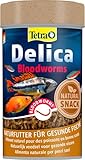TetraDelica Bloodworms, Naturfutter für Zierfische, enthält zu 100% gefriergetrocknete rote...