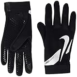 Nike Unisex – Erwachsene Hyperwarm Academy Fußballhandschuhe, Schwarz/Schwarz/Weiß, L