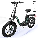 HITWAY E Bike Elektrofahrrad 20' Fat Tire E-Fahrrad klapprad,250W/36V/11,2Ah Akku,Max.Reichweite bis...