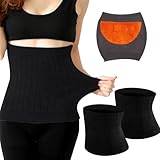 XPJBKC Damen Nierenwärmer, 2 Pcs Rückenwärmer Damen, Taille Wärmer, Elastic Taillenwärmer,...
