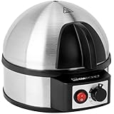Clatronic® Elektrischer Eierkocher für bis zu 7 Eier | Eierkocher Edelstahl mit...