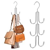 Greyoe Krawattenhalter, Gürtelhalter Kleiderschrank, Schalbügel, Hanging Bag Rack Multifunktionale...