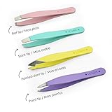 Legami - Bye Bye Frida Set mit 4 Mini-Pinzetten, 5 x 0,5 cm, aus Edelstahl, erreichen Sie versteckte...