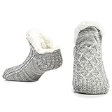 CityComfort Slipper Fluffy Socken für Frauen Männer Wärme Halten Socke Gestrickte Socken Wolle...