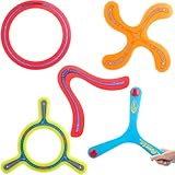 deAO 5 Stück Bumerang, Buntes Bumerang für Kinder, Wurfspiel für Kinder Boomerang, Rückkehr...
