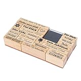 Ideen mit Herz Stempel-Set | Anlässe | 24-teilig | 23 Stempel mit Schriftzügen und Motiven, 1...