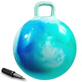 AMFUN 45cm Hüpfball für Kinder Aufblasbarer Hopperball, Hopper Ball mit Pumpe, Sprungball für...