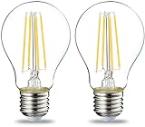 Amazon Basics LED-Leuchtmittel, Edison-Sockel E27, 7 W (entspricht 60-W-Glühbirne), Warmweiß,...